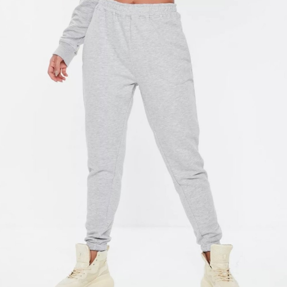 Missguided Petite Gray Basic Joggers